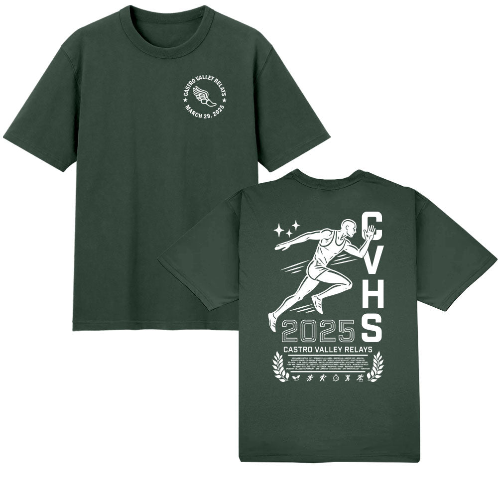 CVHS TRACK INVITATIONAL TSHIRT - FOREST GREEN