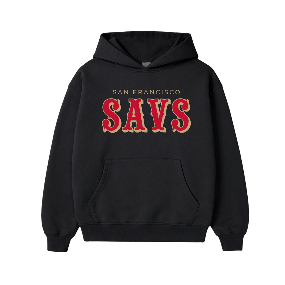 SF SAVS HOODIE - BLACK