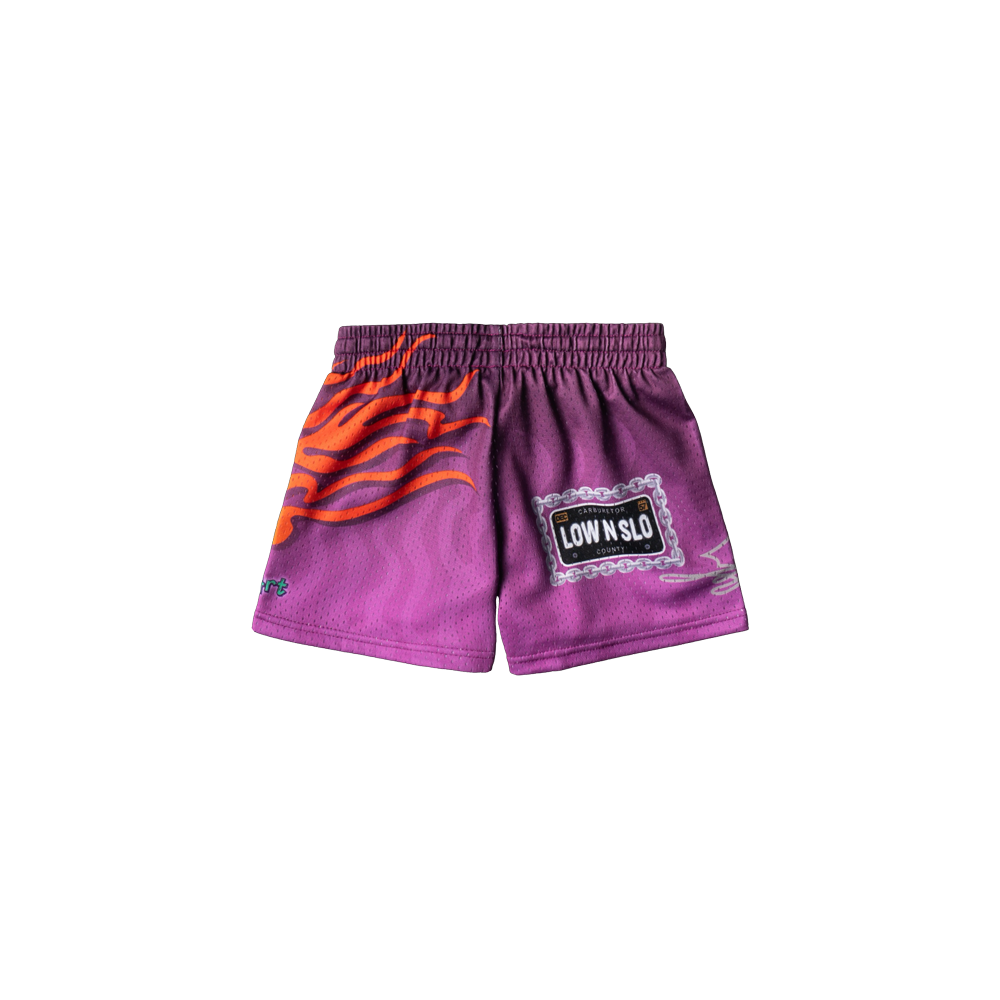 "LOW AND SLOW" KIDS TRIMLESS HOOP SHORTS