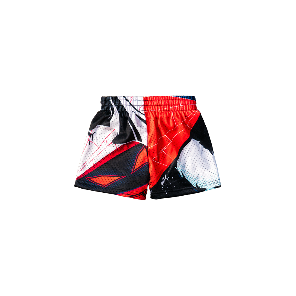 "WEB-SLINGER" KIDS TRIMLESS HOOP SHORTS