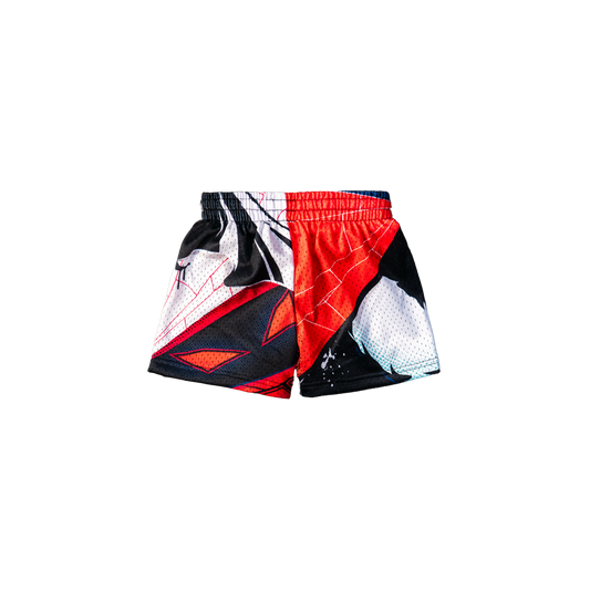 "WEB-SLINGER" KIDS TRIMLESS HOOP SHORTS