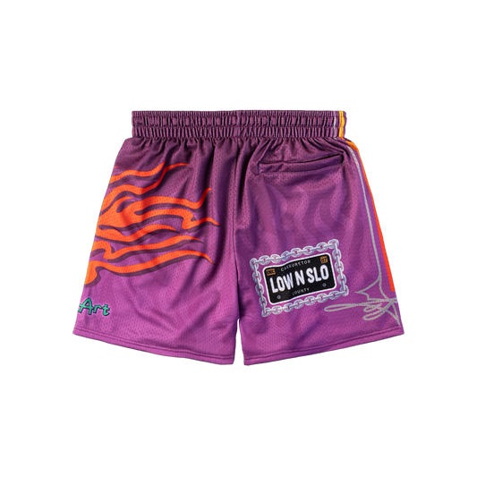 "LOW AND SLOW" MEN'S TRIMLESS HOOP SHORTS