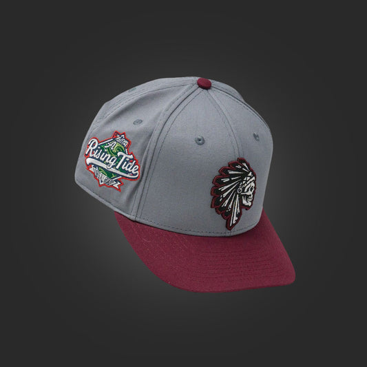 SAVS 6 PANEL SNAPBACK - GREY/MAROON