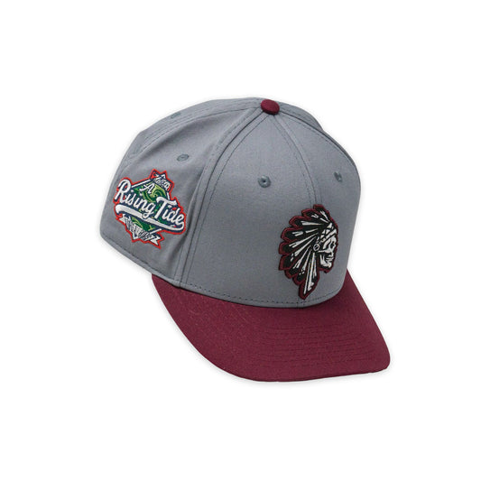 SAVS 6 PANEL SNAPBACK - GREY/MAROON