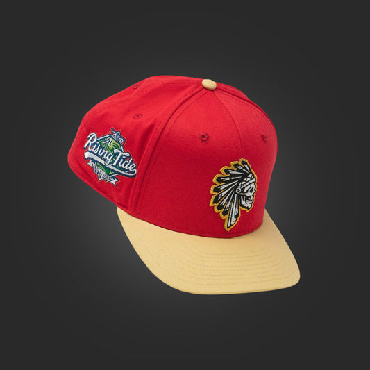 SAVS "CHIEF" 6 PANEL SNAPBACK - RED NINER