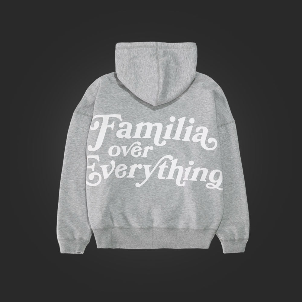FOE '25 DROP SHOULDER HOODIE - HEATHER GREY