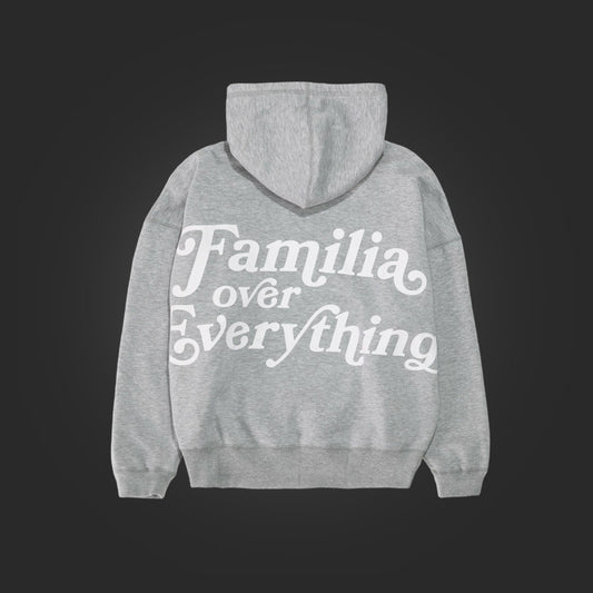 FOE '25 DROP SHOULDER HOODIE - HEATHER GREY