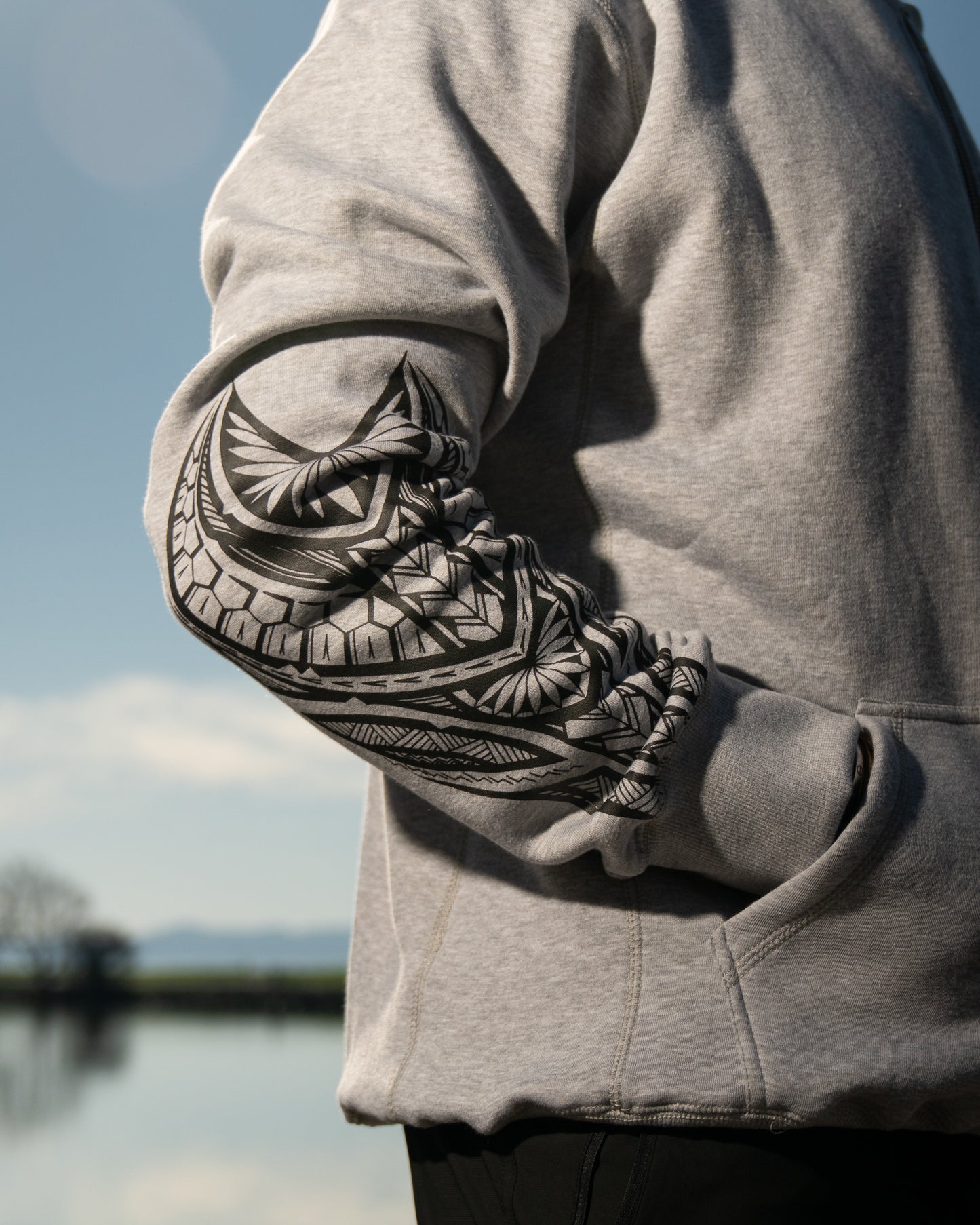 SAVS x KAVA ZIP HOODIE - HEATHER GREY