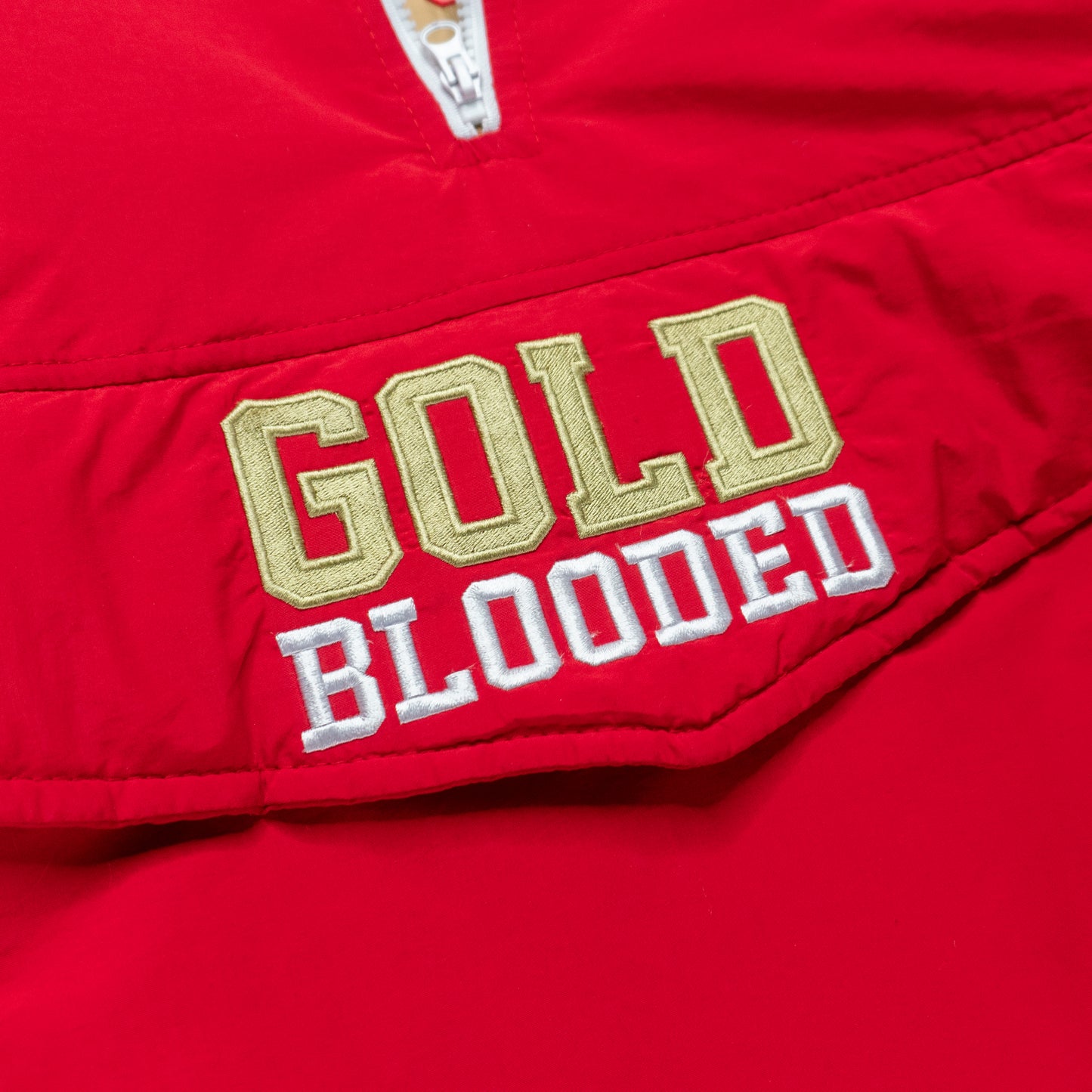SAVS x ADAPT "GOLD BLOODED" STADIUM JACKET - RED