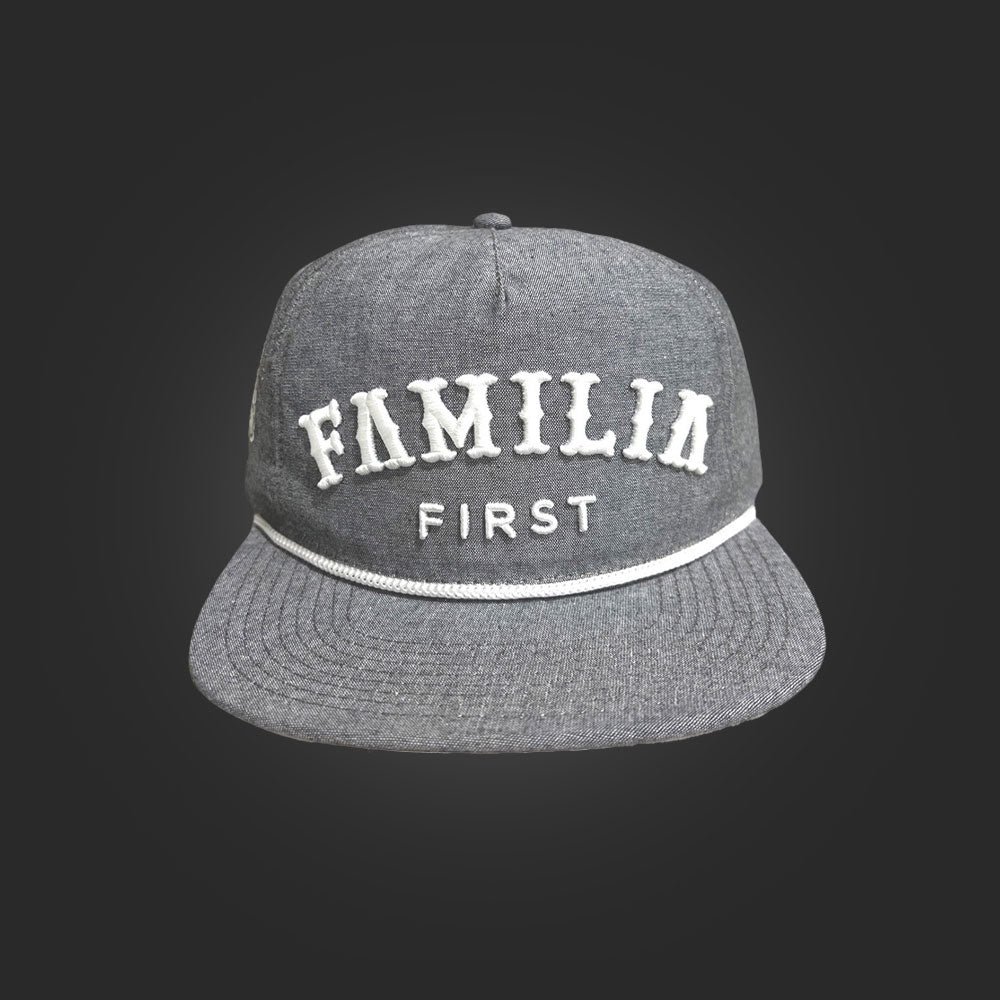 SAVS STEAL - FAMILIA FIRST 5 PANEL SNAPBACK - CHAMBRAY GREY