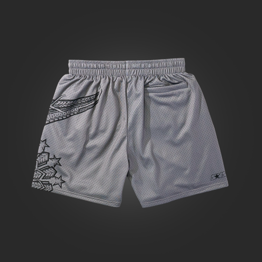 KAVA x SAVS SUN HOOP SHORTS - COOL GREY/BLACK