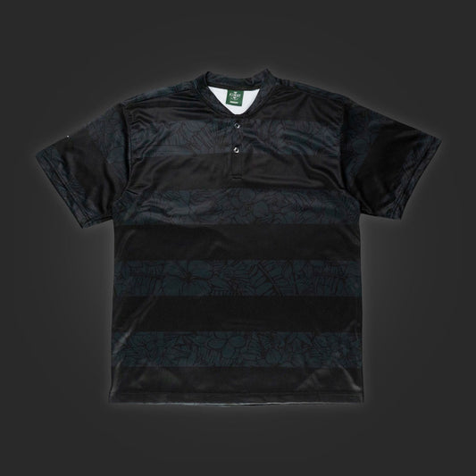 SAVS STEAL - SAVS x 1ST ON TOUR STRIPED POLO - BLACK