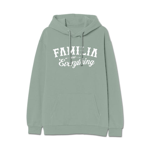 CLASSIC FAMILIA OVER EVERYTHING HOODIE - SAGE/WHITE