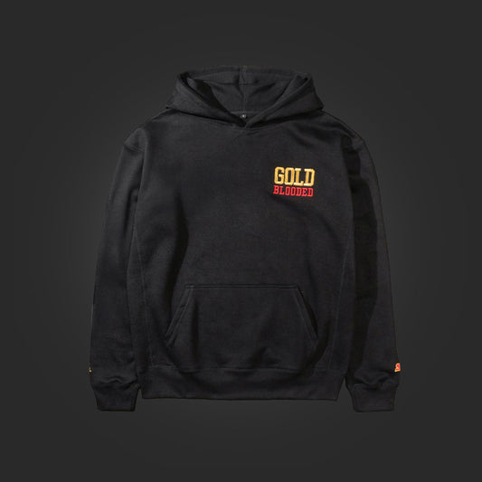 SAVS x ADAPT GOLD BLOODED "FULLBACK" HOODIE - BLACK