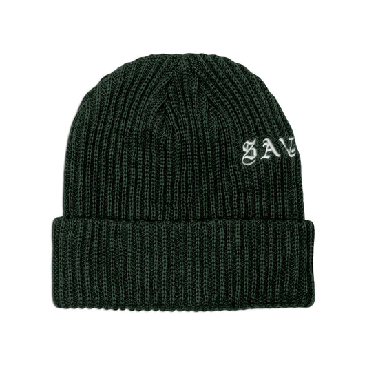 SAVS "OLD E" KNIT BEANIE - DARK ALPINE