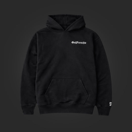 SAVS x GOTFRENCHIE FULL BACK HOODIE - BLACK/WHITE