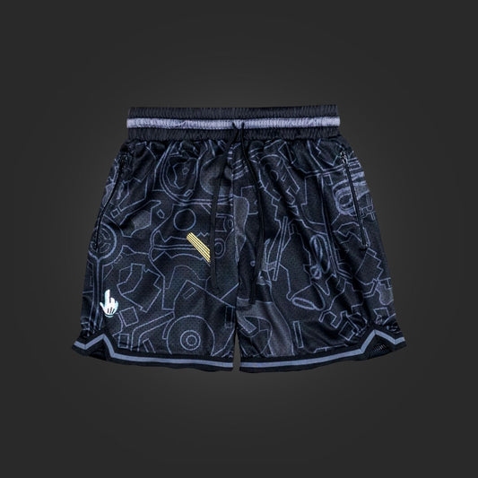 "HAPPIEST MAP" MENS HOOP SHORTS