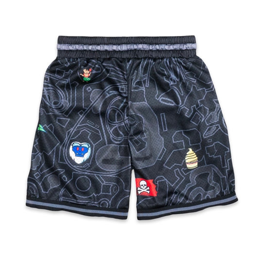"HAPPIEST MAP" MENS HOOP SHORTS