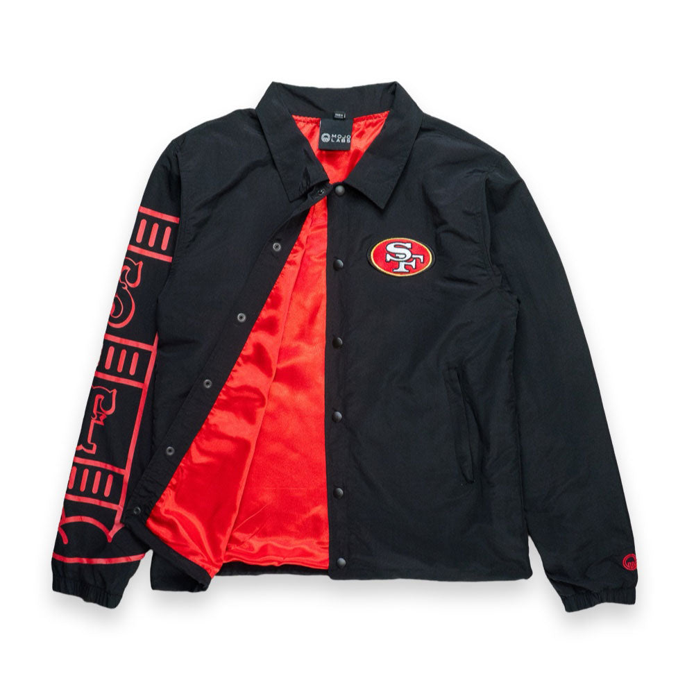 SAVS x MOJOLABS SF COACHES JACKET - BLACK