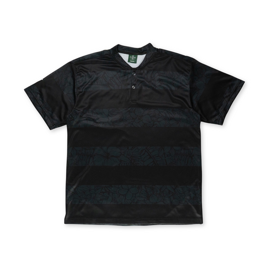 SAVS STEAL - SAVS x 1ST ON TOUR STRIPED POLO - BLACK