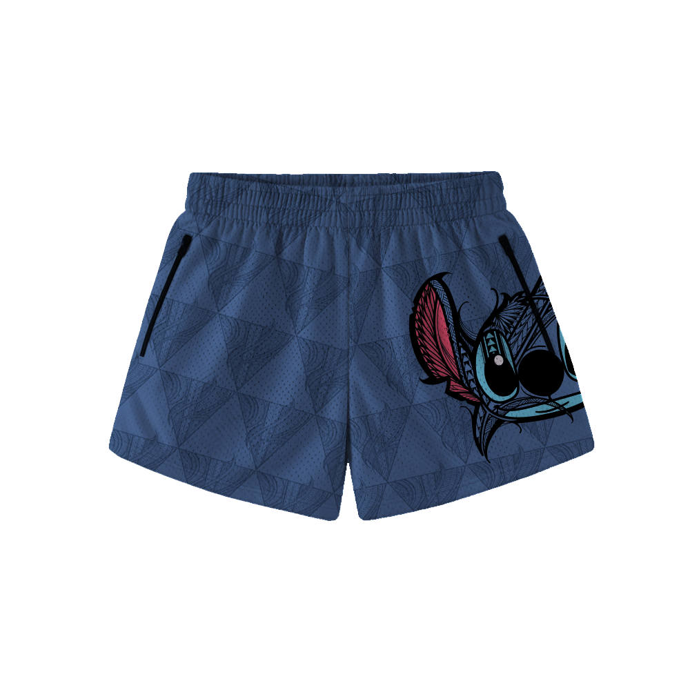 "KAVA 626" WOMEN'S HOOP SHORTS - MARINE BLUE
