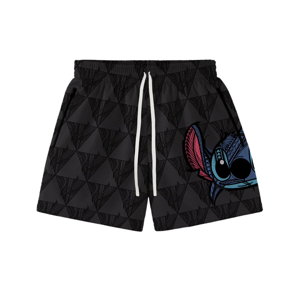 "KAVA 626" TRIMLESS HOOP SHORTS - BLACK