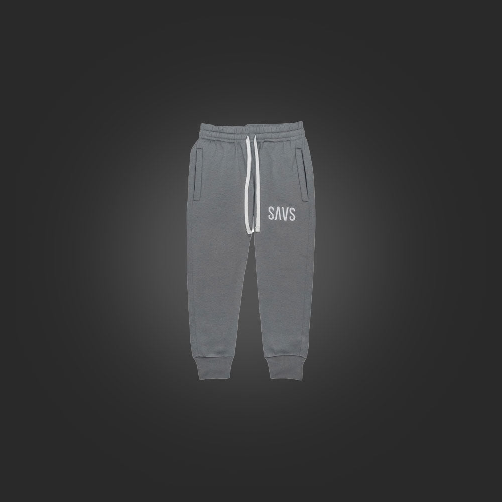 KIDS SAVS LOOSE FIT CUFFED JOGGERS - COOL GREY