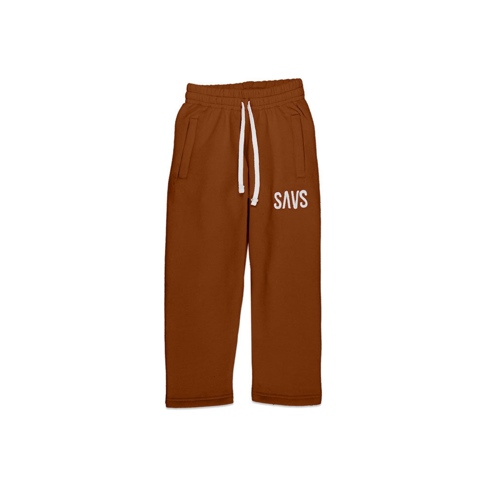 KIDS SAVS STRAIGHT LEG SWEATS - BURNT ORANGE