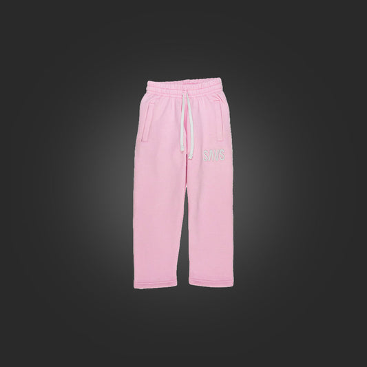 KIDS SAVS STRAIGHT LEG SWEATS - BABY PINK