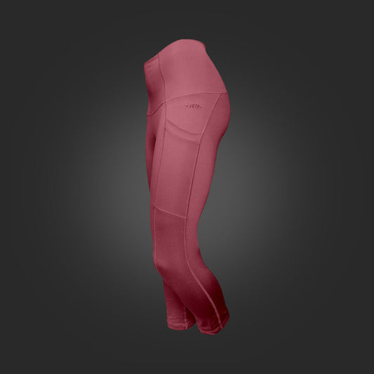 WOMEN'S 3/4 LEGGINGS - MAUVE