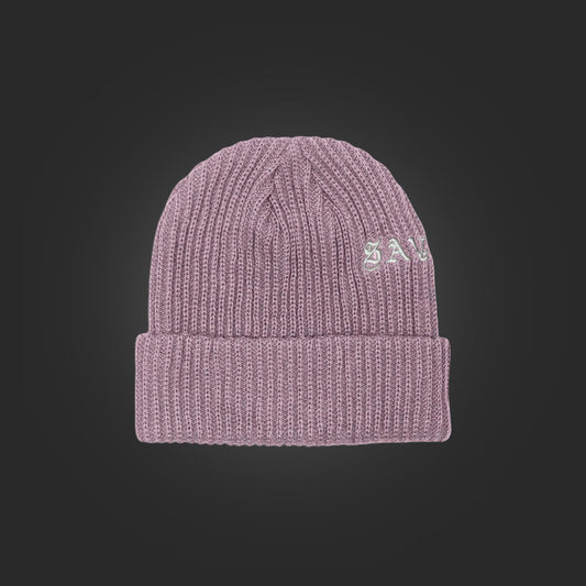SAVS "OLD E" KNIT BEANIE - DUSTY LILAC