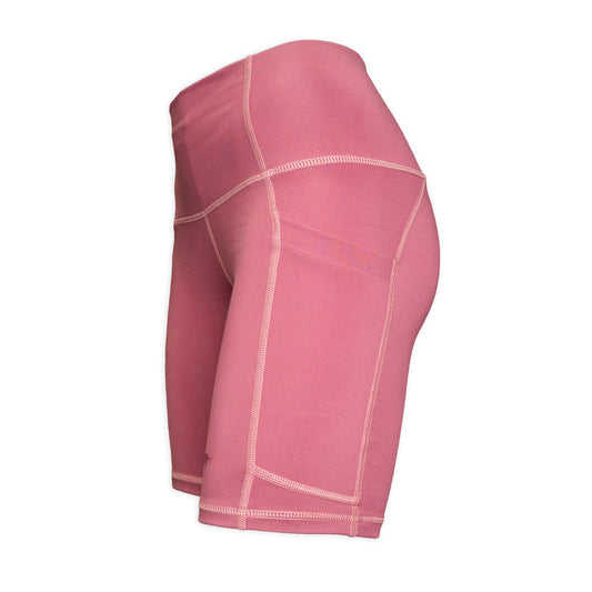 WOMEN'S BIKER SHORTS - MAUVE