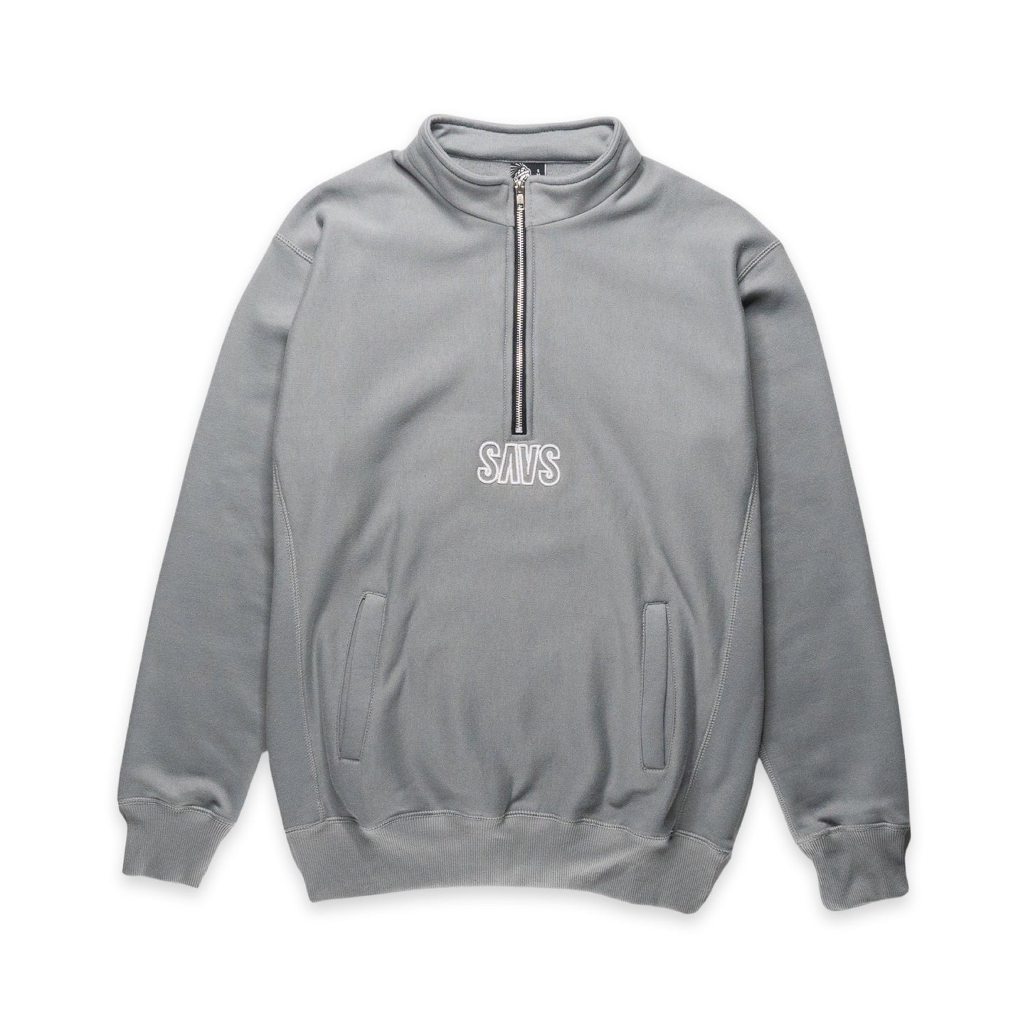 SAVS FLEECE QUARTER ZIP PULLOVER - COOL GREY