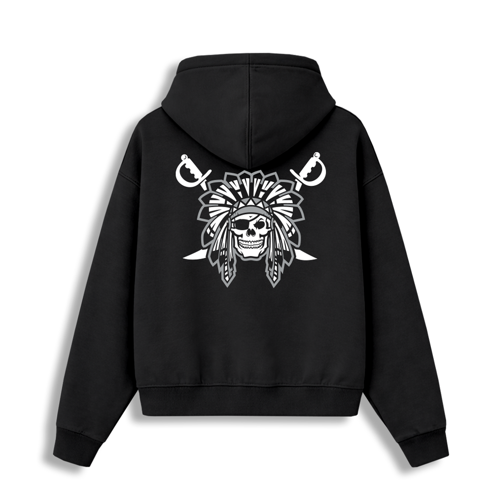 RAIDER SAVS HOODIE - BLACK