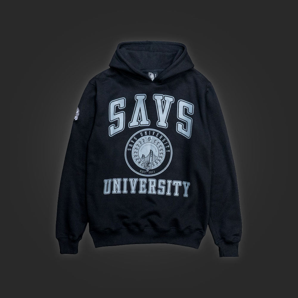 SAVS UNIVERSITY HOODIE - BLACK