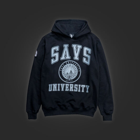 SAVS UNIVERSITY HOODIE - BLACK