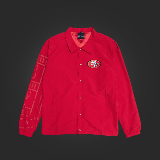 SAVS x MOJOLABS SF COACHES JACKET - RED
