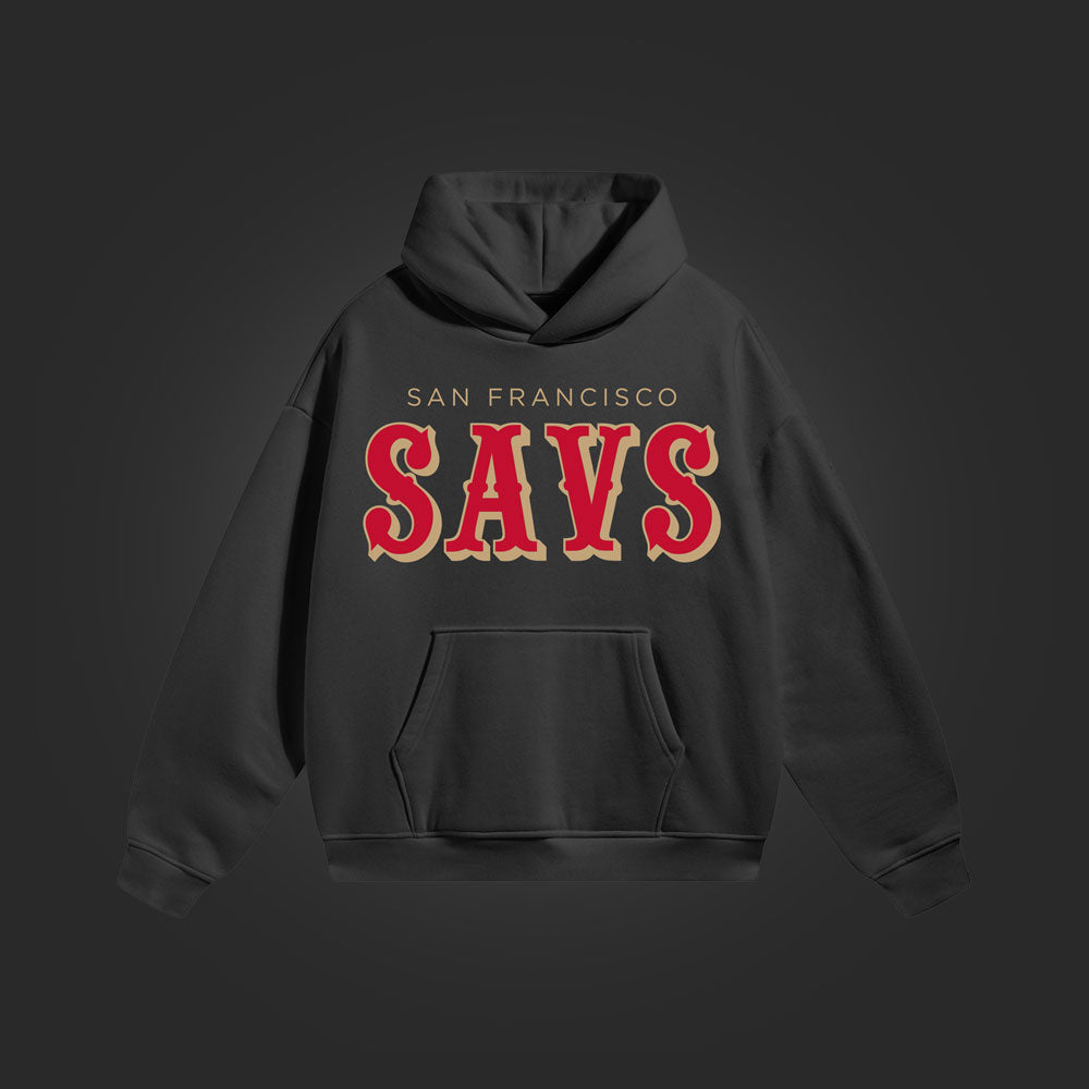 SF SAVS HOODIE - BLACK