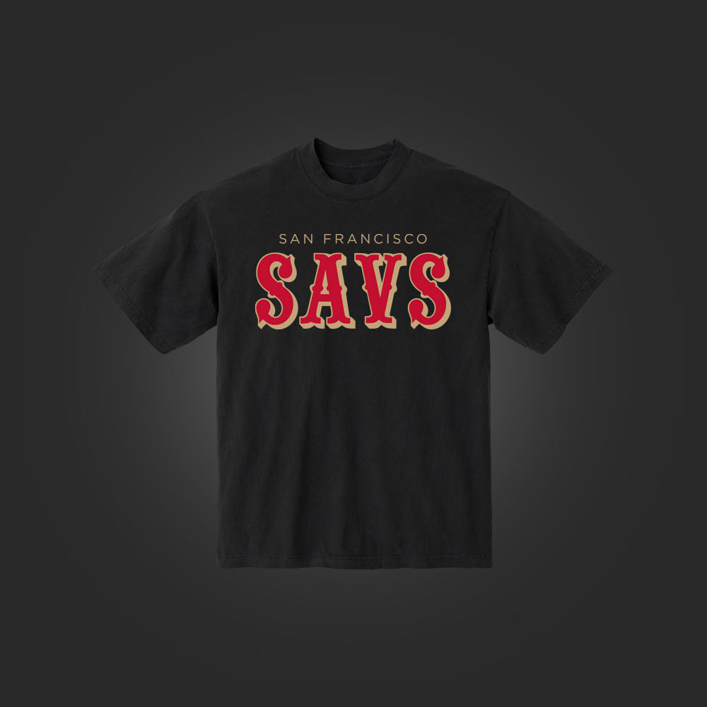 SF SAVS TSHIRT - BLACK
