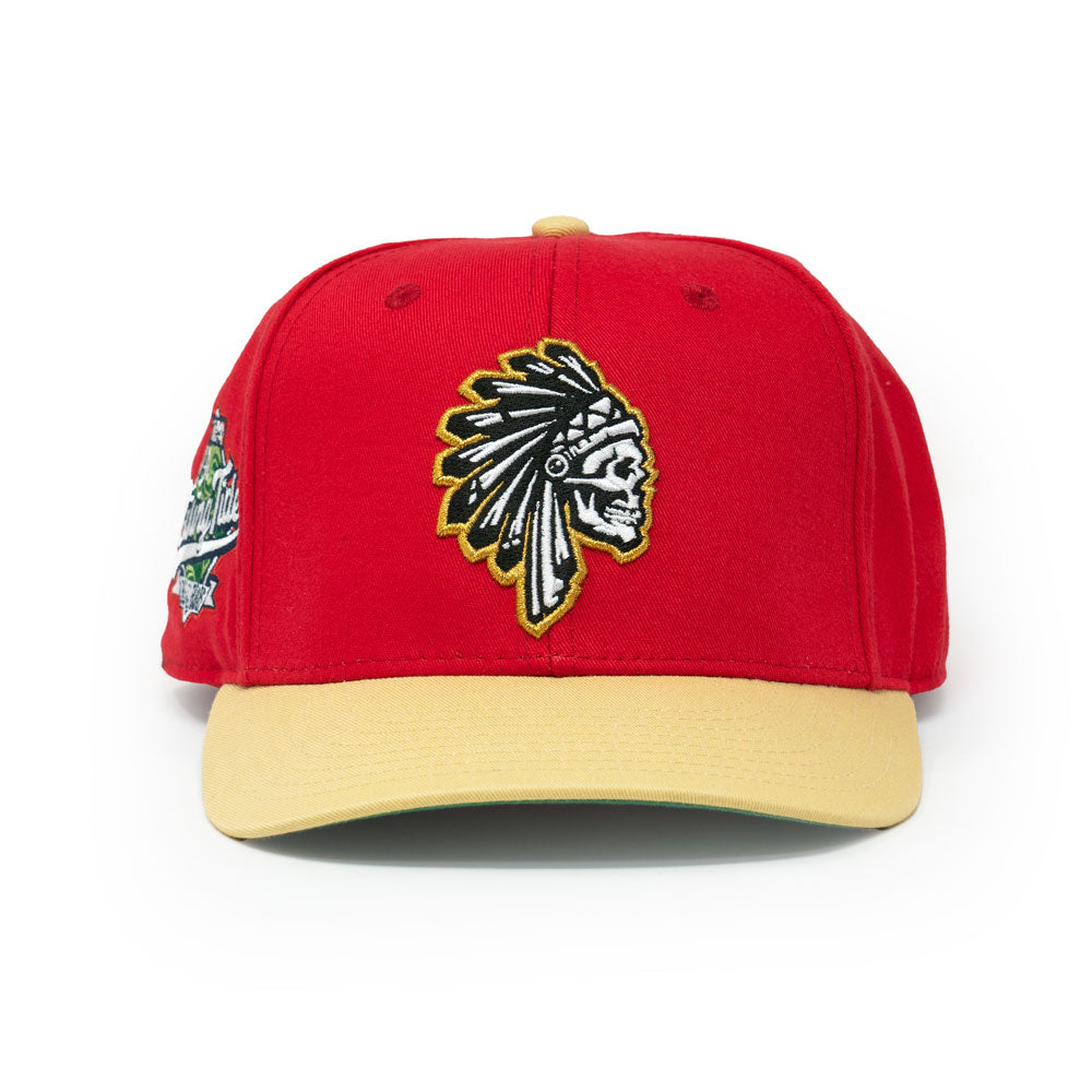 SAVS "CHIEF" 6 PANEL SNAPBACK - RED NINER