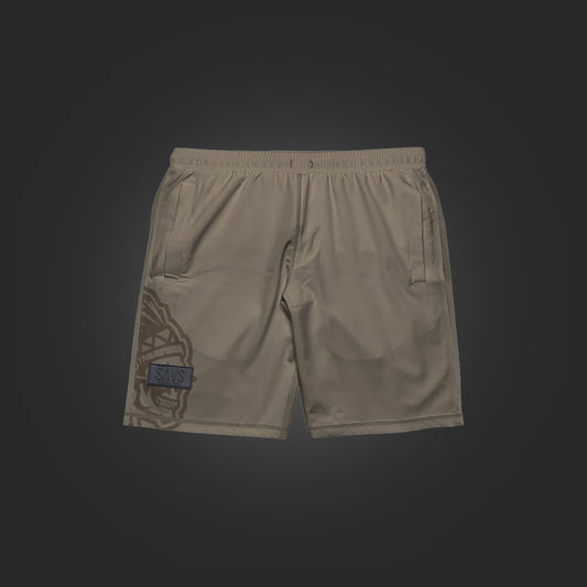 SAVS CHIEF HYBRID SHORTS - TAUPE