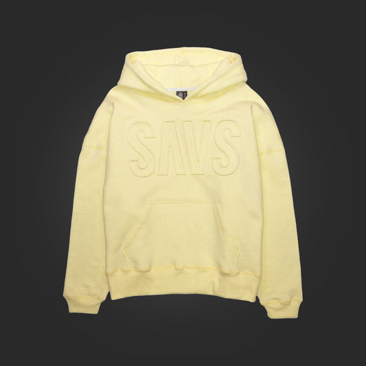 SAVS EMBOSSED HOODIE - CANARY