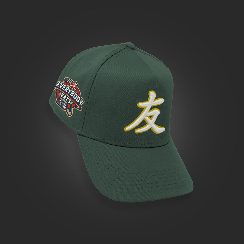 SAVS x YFK "EVERYBODY EATS" SNAPBACK - GREEN/YELLOW