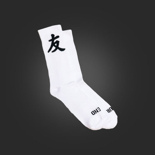 "YFK" SOCKS - WHITE