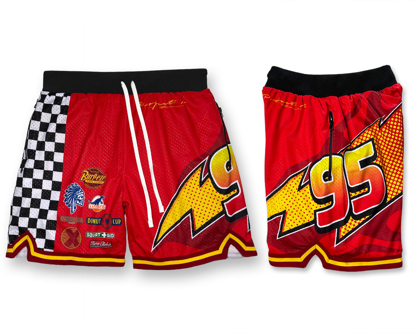 "GO FAST" MEN'S HOOP SHORTS