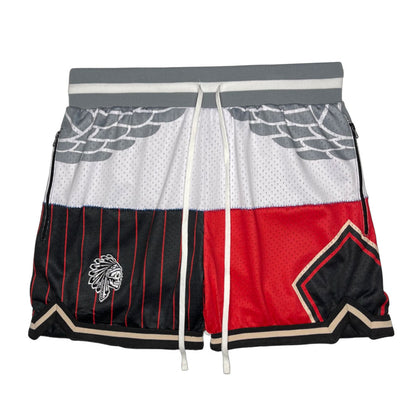SAVS STEAL: SAVS UNION MEN'S 5 INCH HOOP SHORTS - BLK/RED