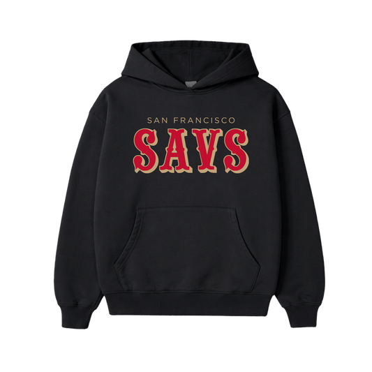 SF SAVS HOODIE - BLACK