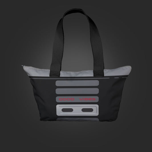 8-BIT ZIPPER TOTE BAG