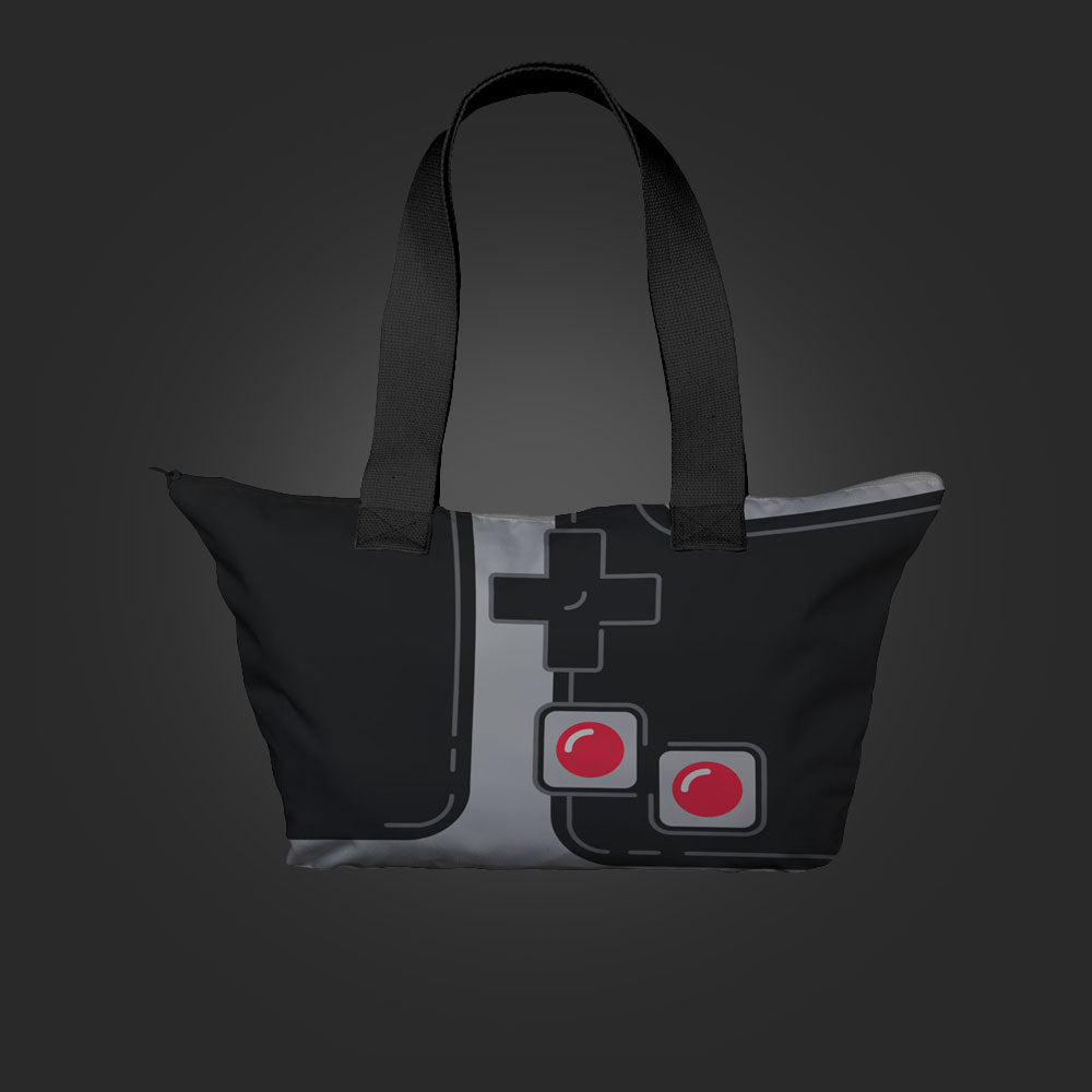 8-BIT ZIPPER TOTE BAG