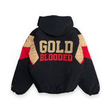 SAVS x ADAPT "GOLD BLOODED" STADIUM JACKET - BLACK